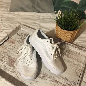 White old skool vans